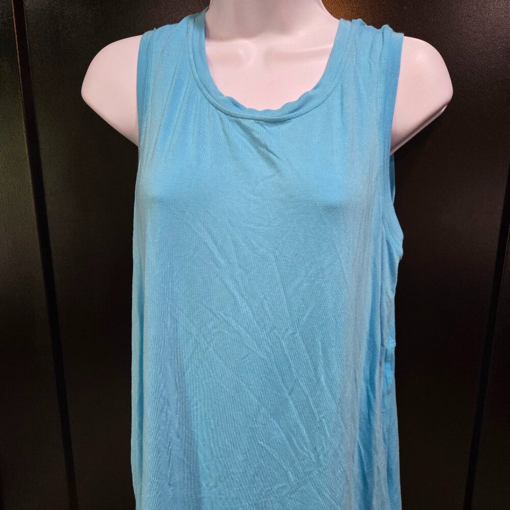 Lularoe Blue Strong Tank Sz M